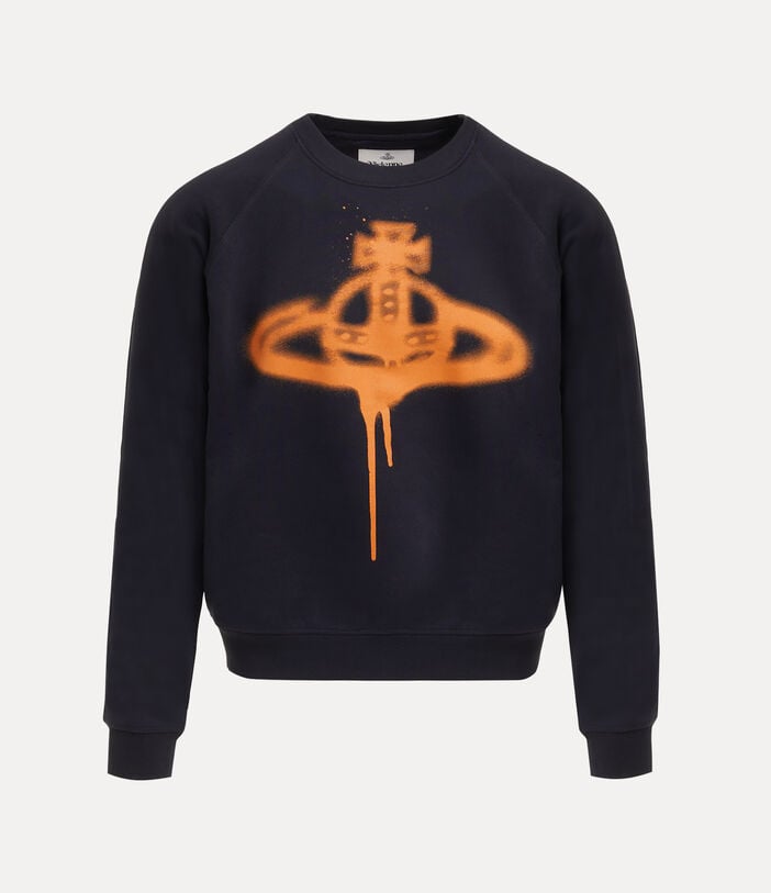 Vivienne Westwood SPRAY ORB RAGLAN SWEATSHIRT